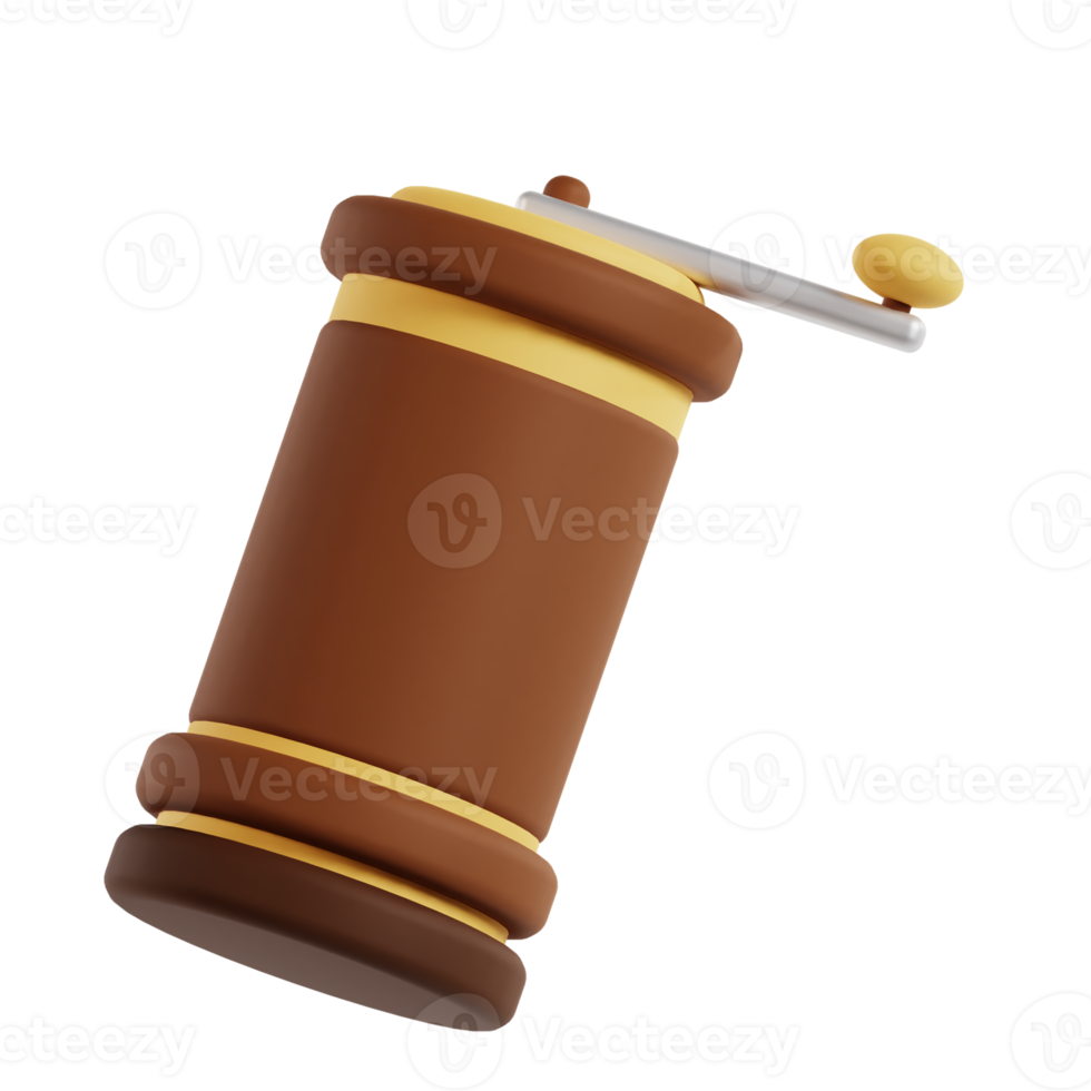 Hand Coffee Grinder 3D png