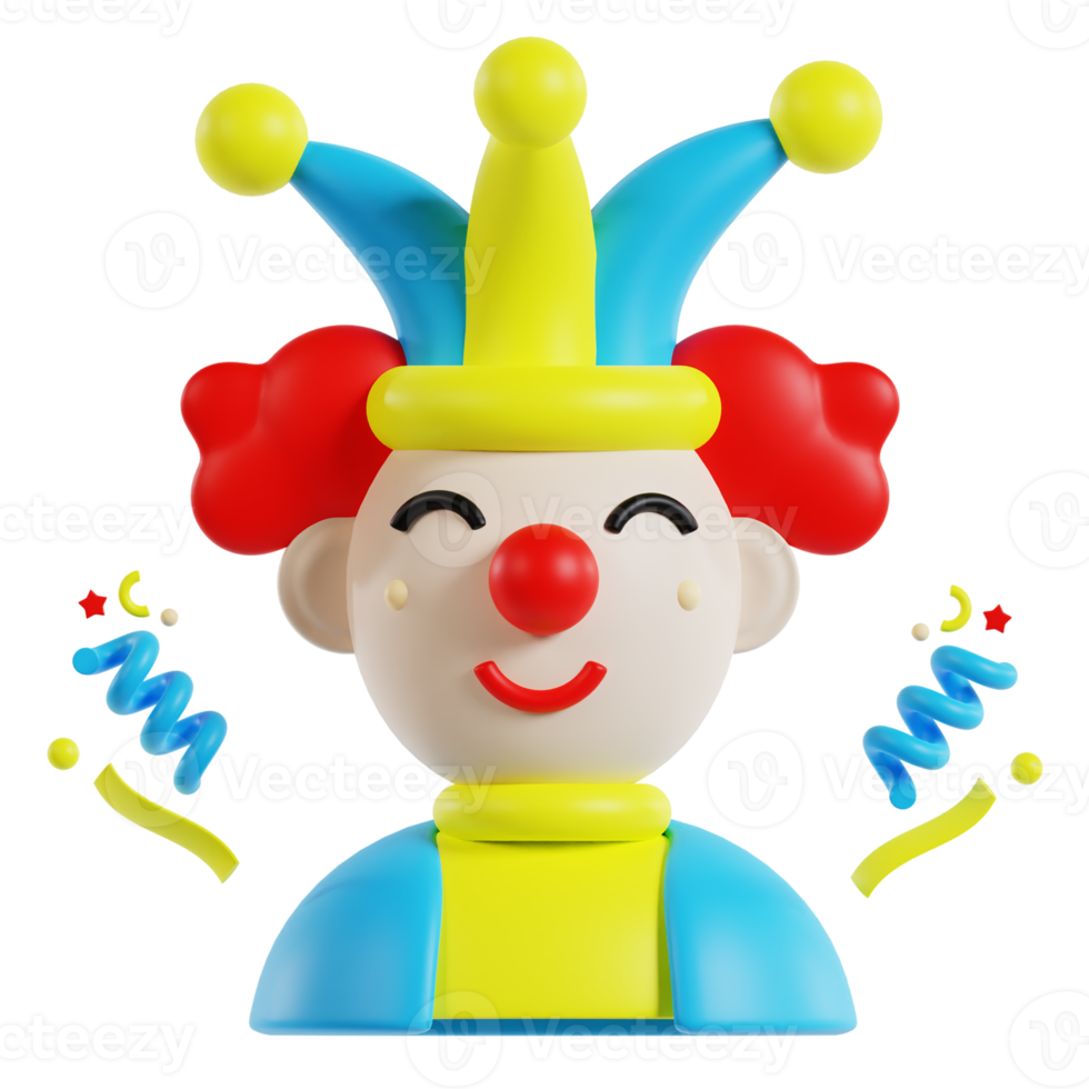 3D Party Clown png