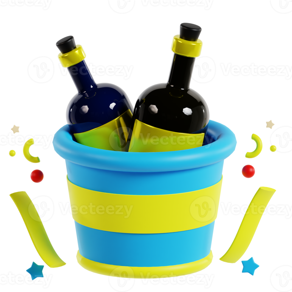 3D Bottle Bucket png