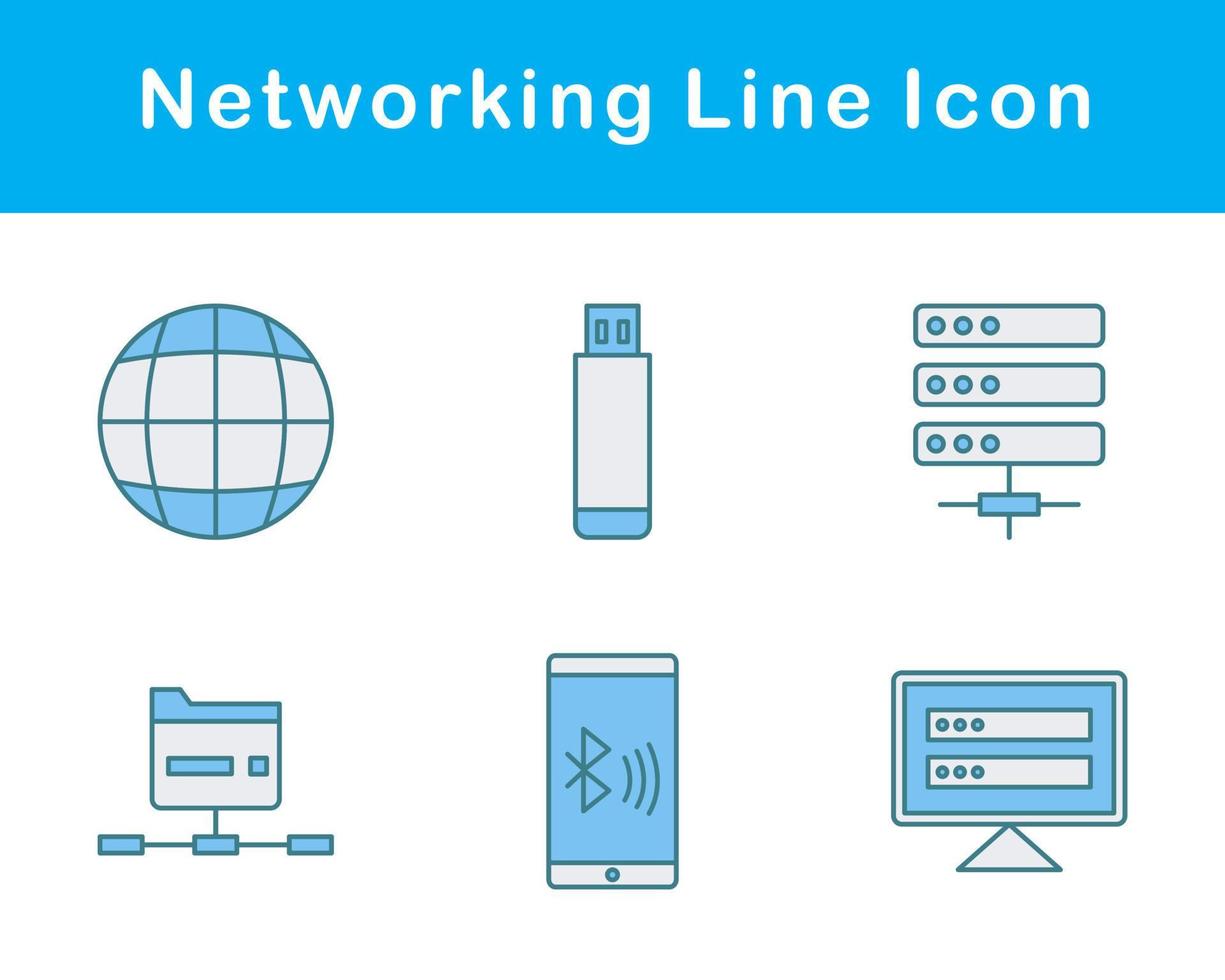 Networking Vector Icon Set