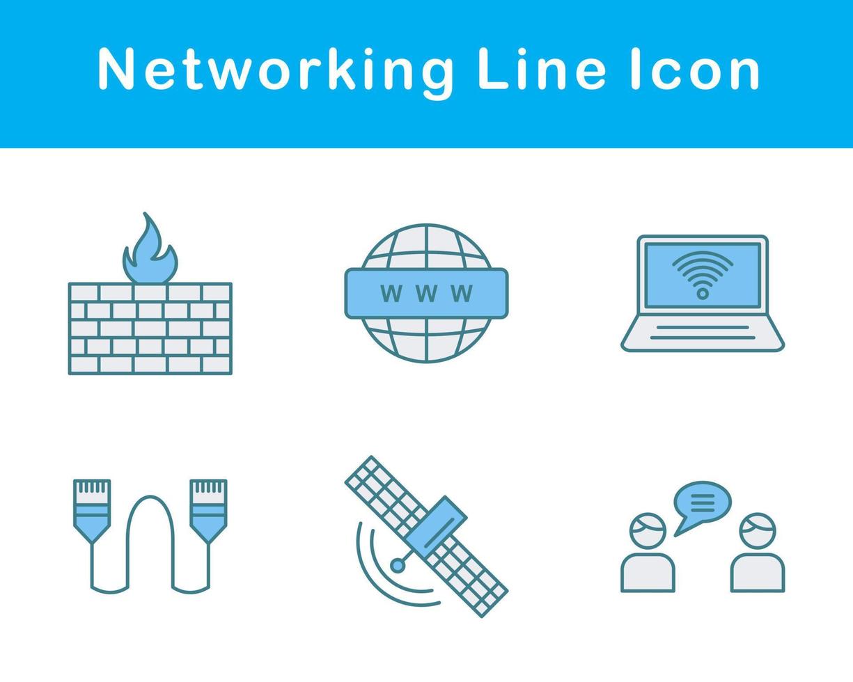 Networking Vector Icon Set