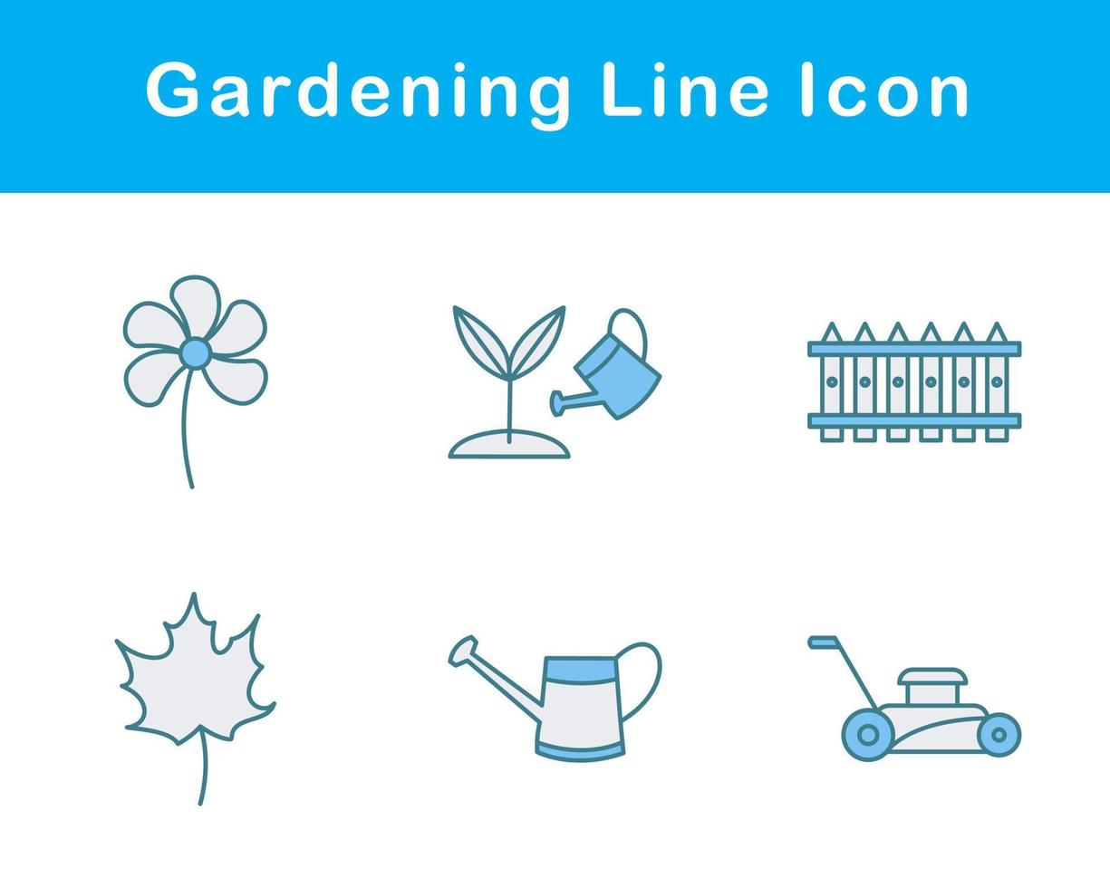 jardinería vector icono conjunto