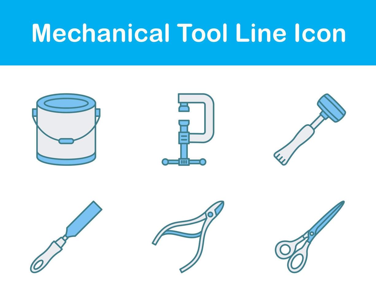 Mechanical Tool Vector Icon Set