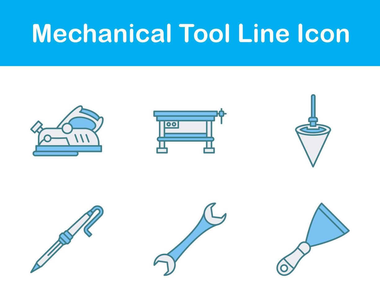 Mechanical Tool Vector Icon Set