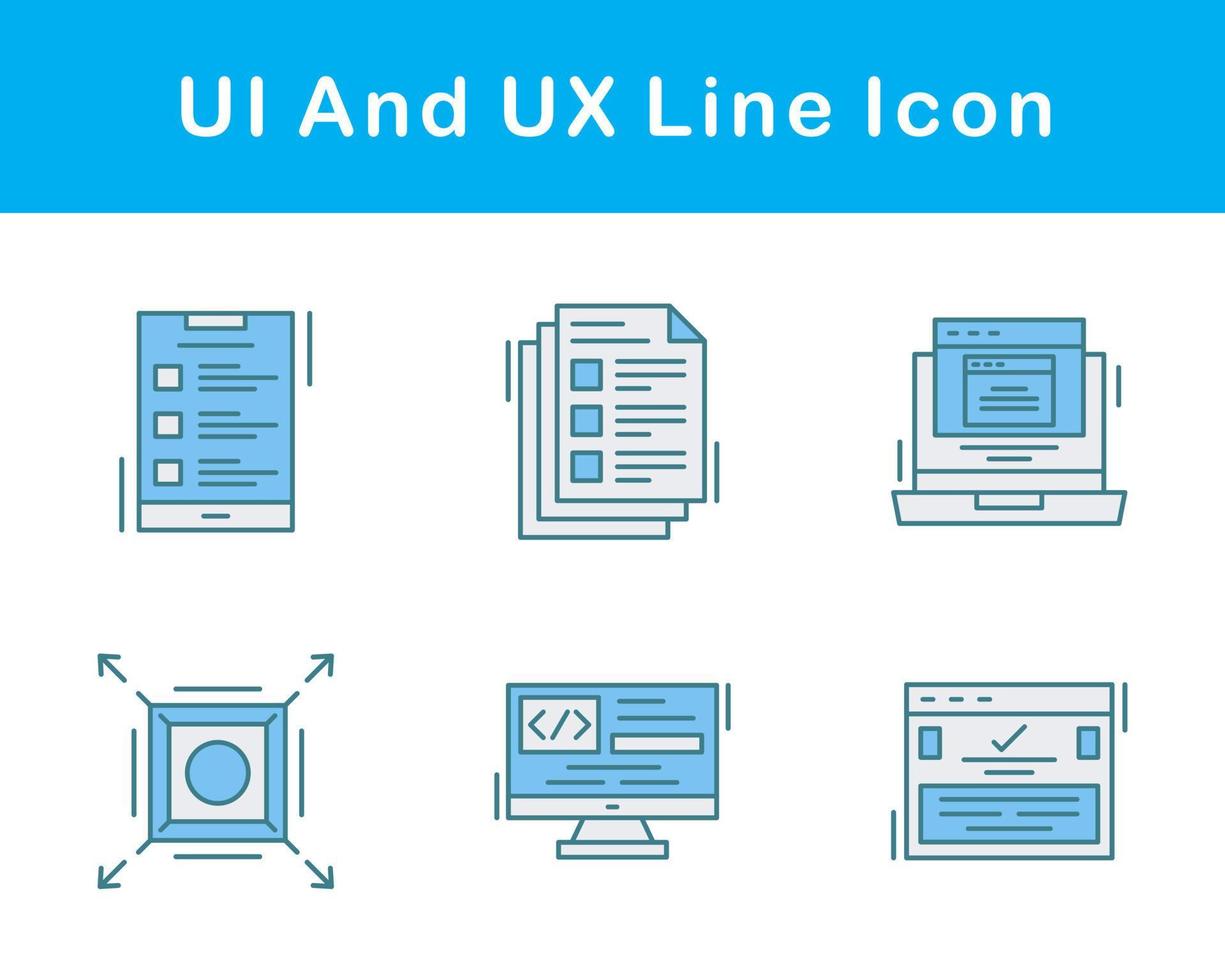 UI And UX Vector Icon Set