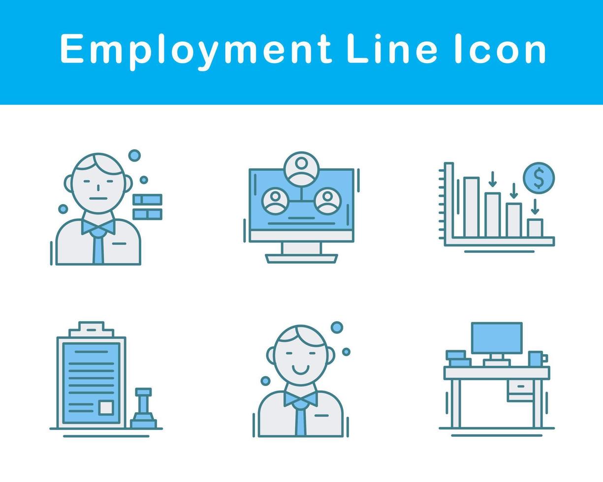 Employment Vector Icon Set