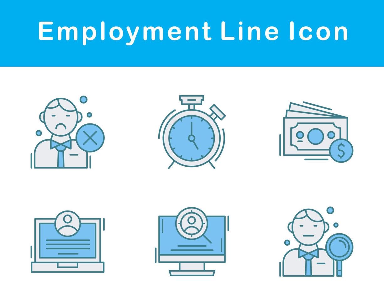 Employment Vector Icon Set