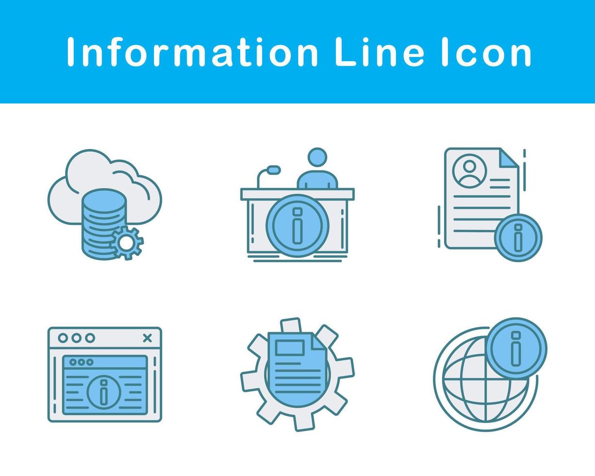 información vector icono conjunto