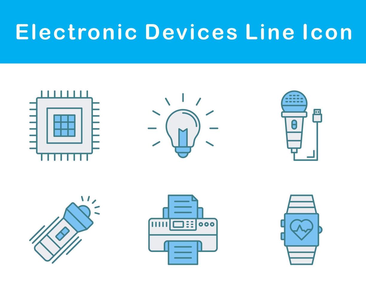 electrónico dispositivos vector icono conjunto