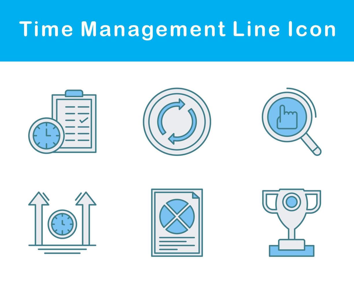 Time Management Vector Icon Set