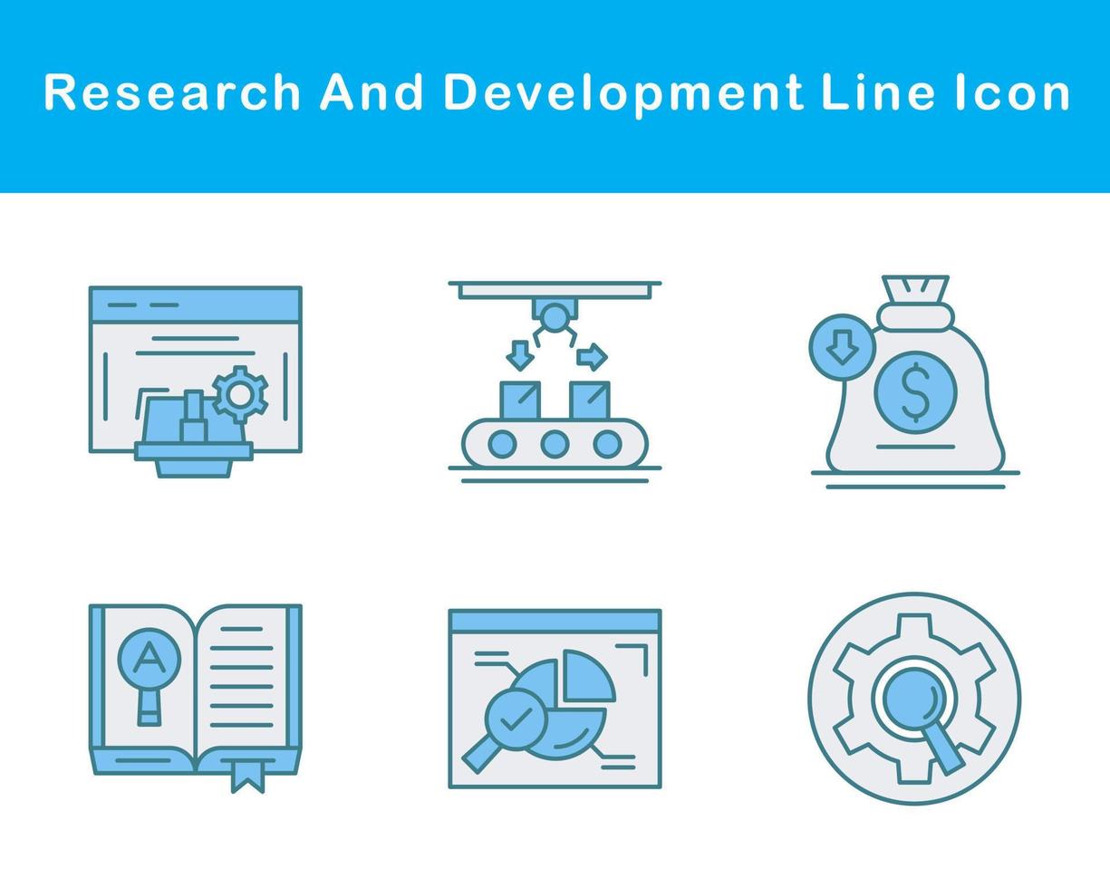 Research And Development Vector Icon Set