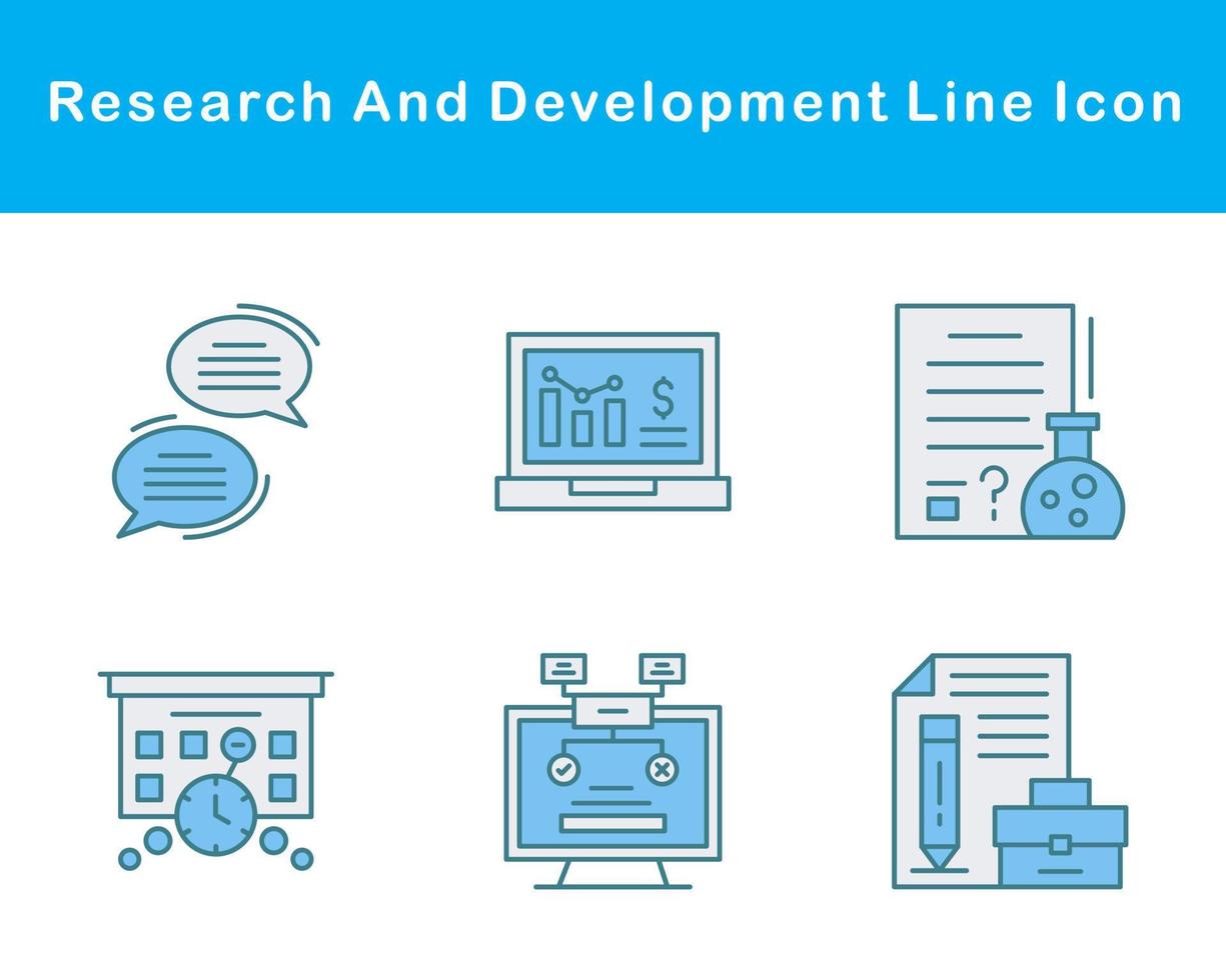 Research And Development Vector Icon Set