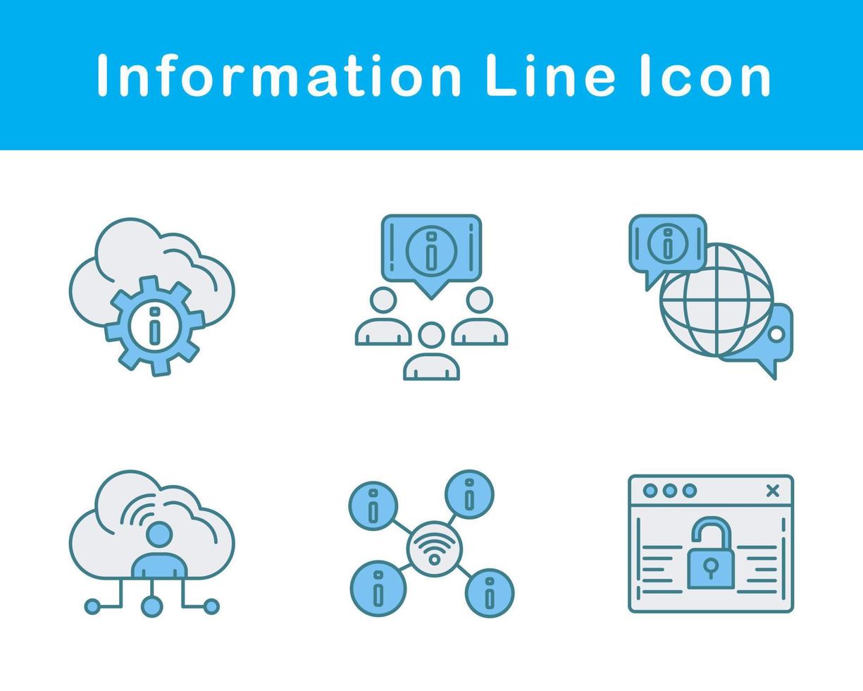 información vector icono conjunto