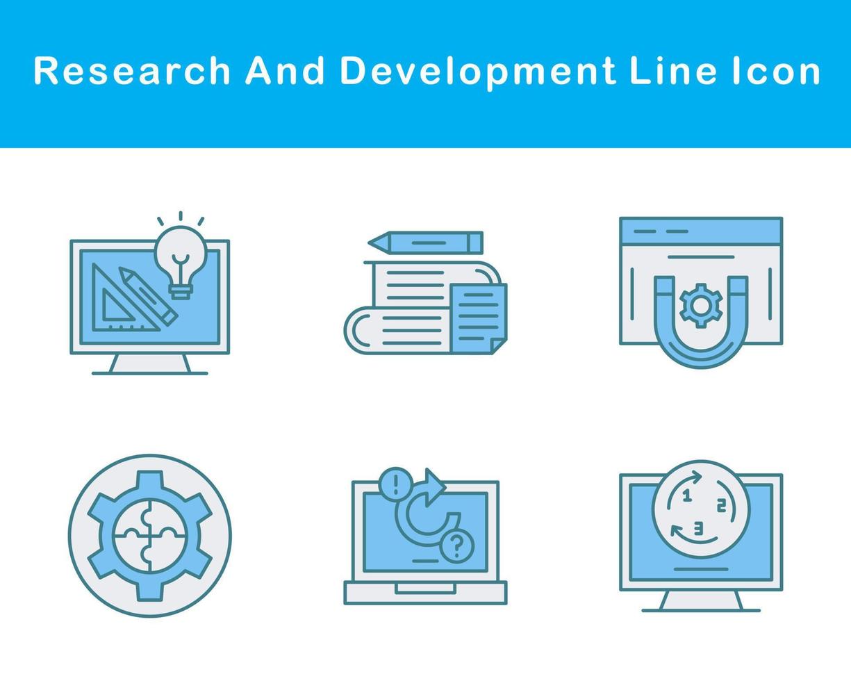 Research And Development Vector Icon Set