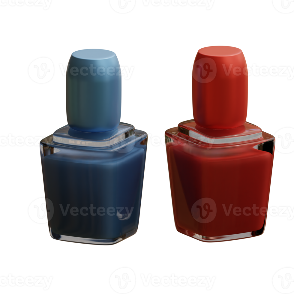 3d rendered nail polish perfect for makeup design project png