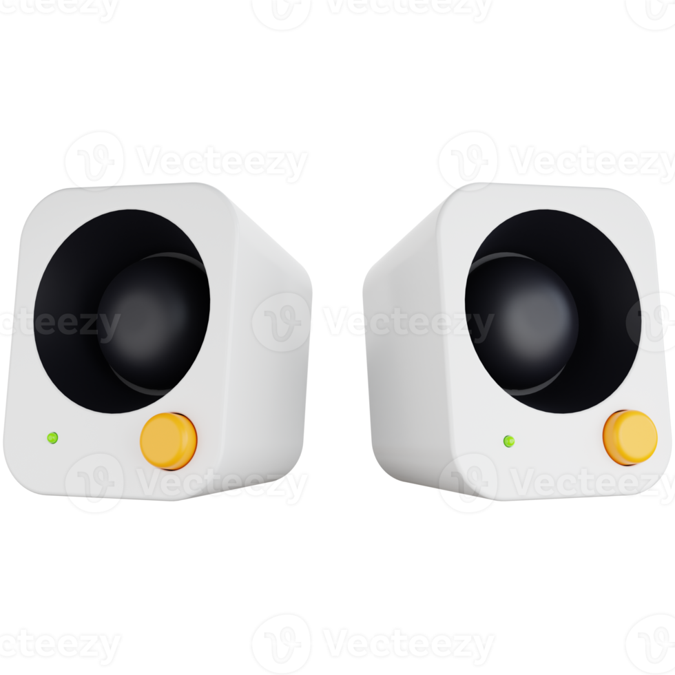 3D Icon Illustration Two Loudspeaker 21460642 PNG