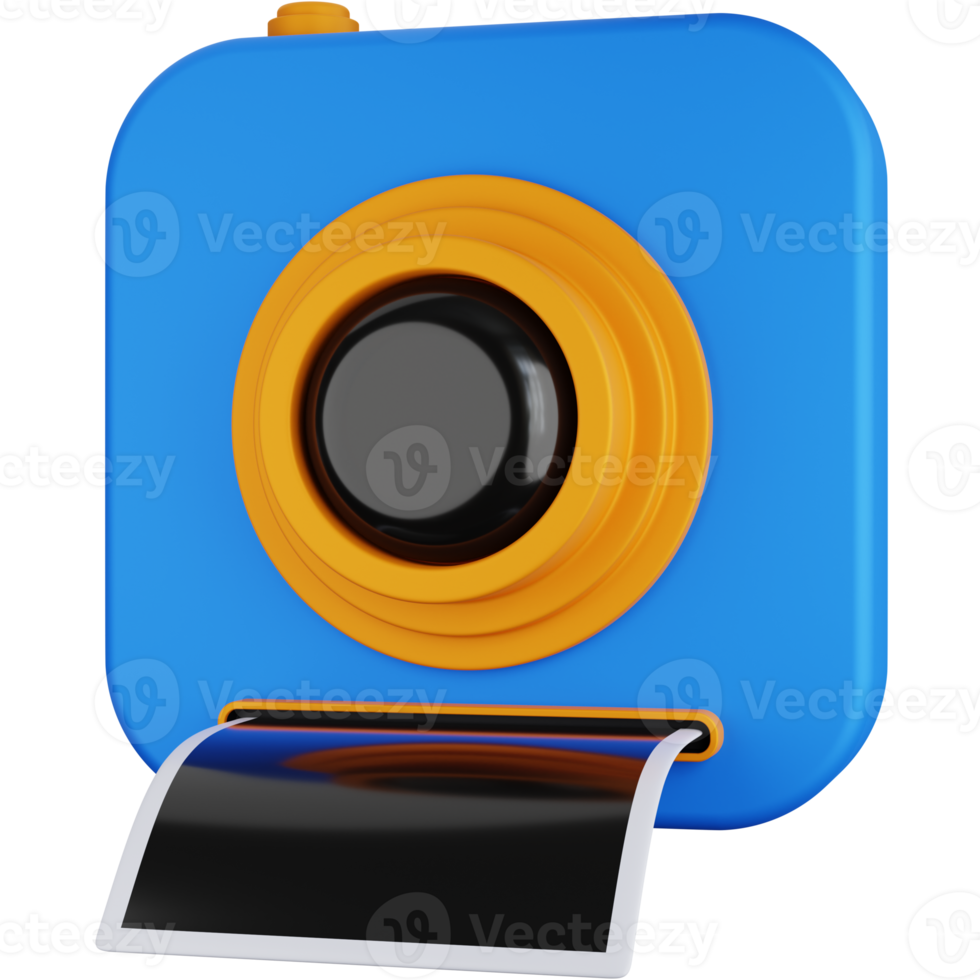 3D Icon Illustration Camera With Results png