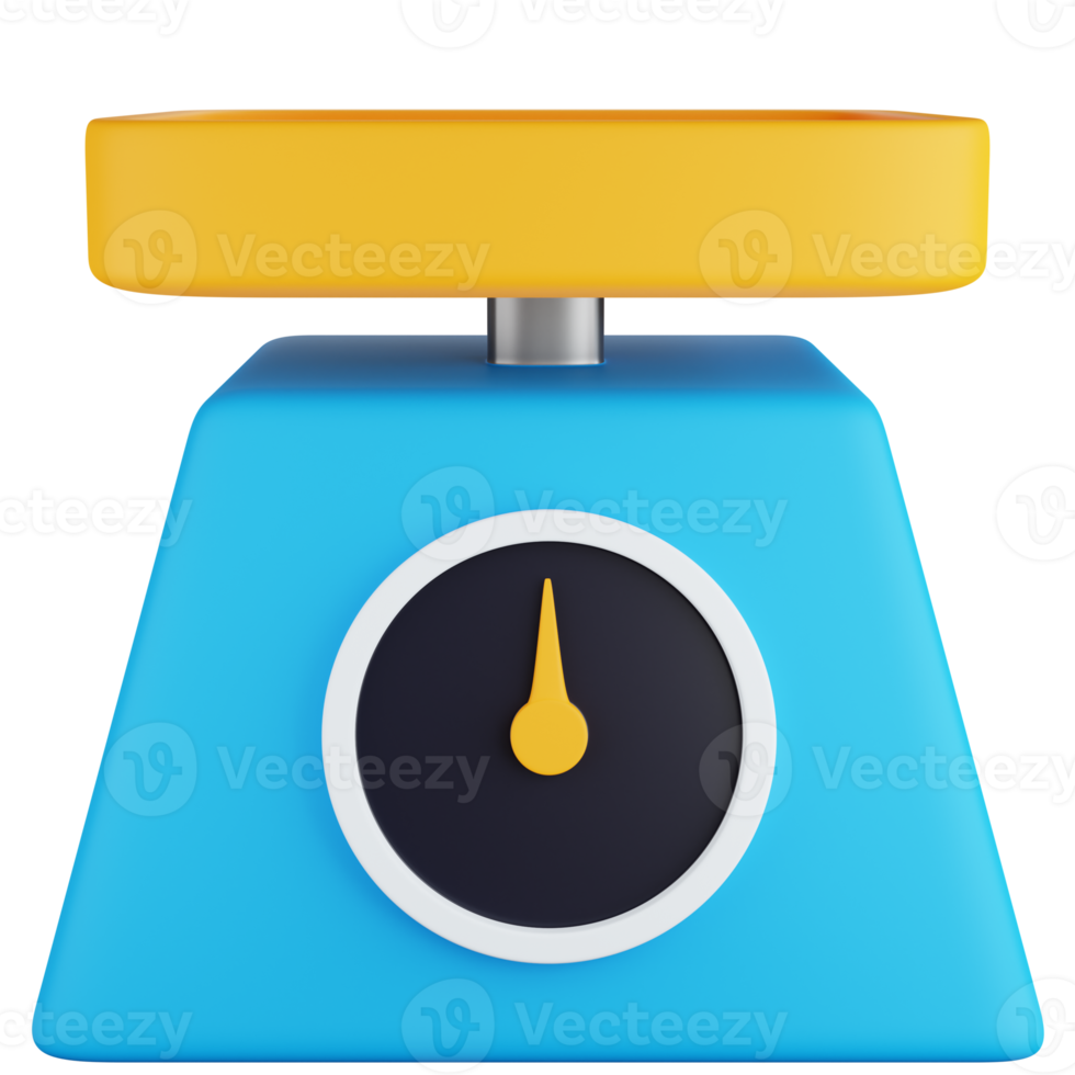 3D Icon Illustration Kitchen Scales 21460661 PNG