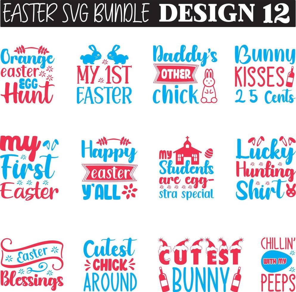 Easter SVG Bundle vector