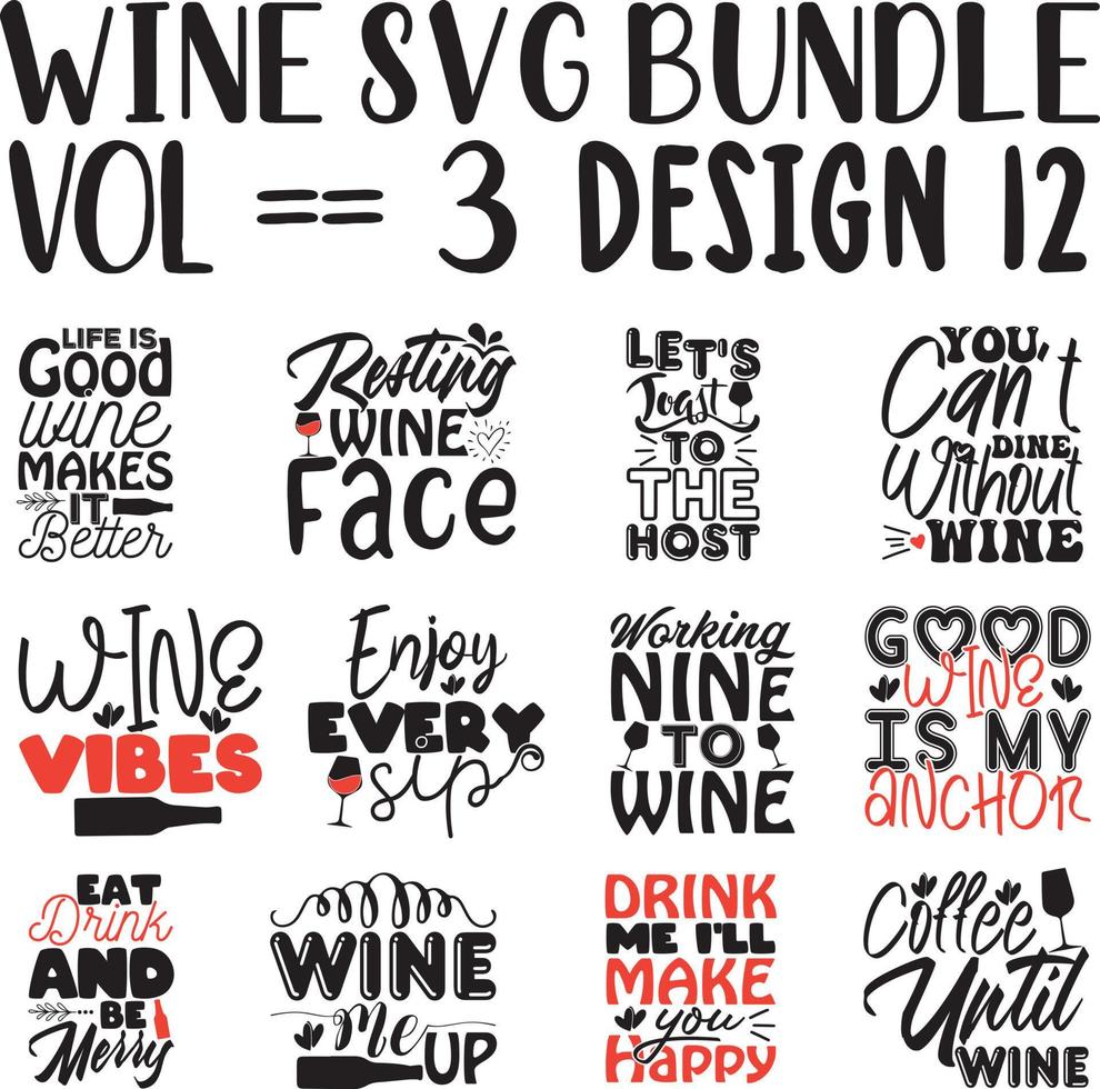 vino svg haz vol - 3 vector