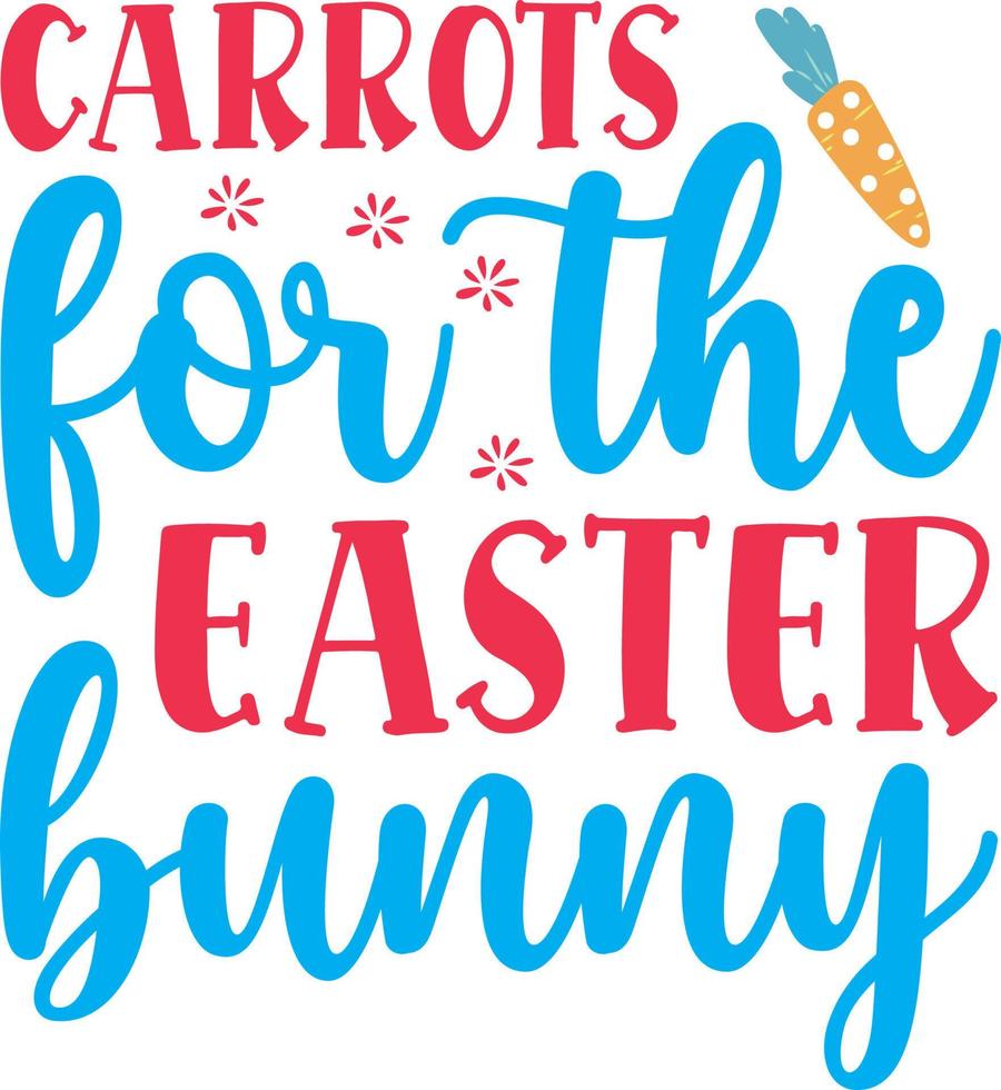 Carrots for the Easter Bunny vector