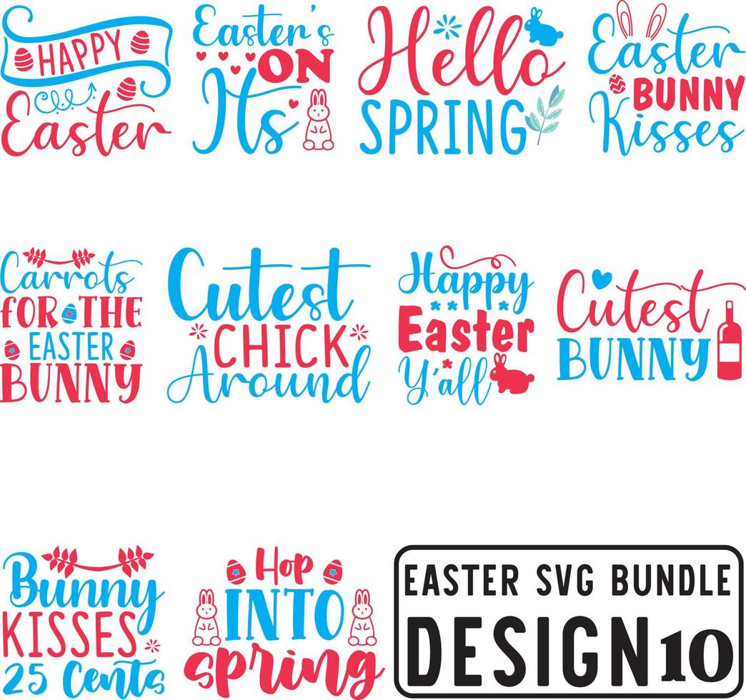 Easter SVG Bundle vector
