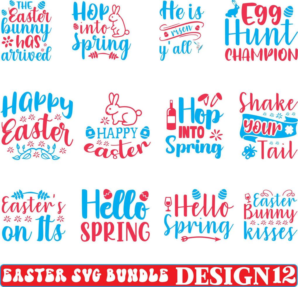 Easter SVG Bundle vector