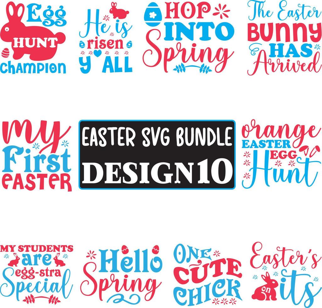 Easter SVG Bundle vector