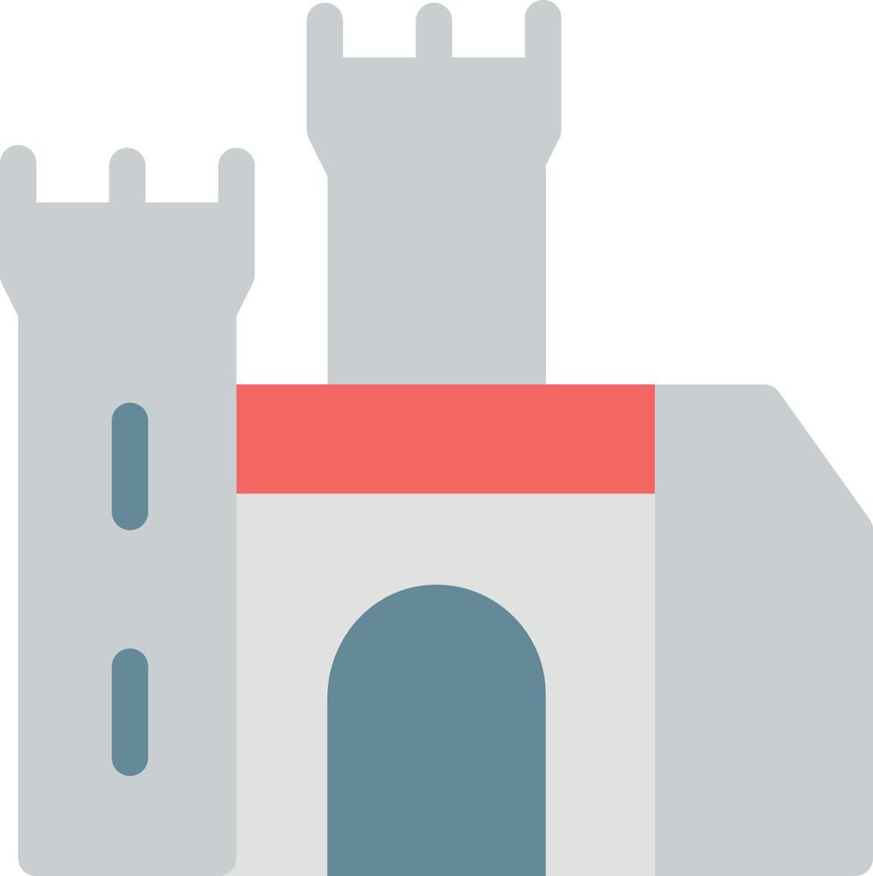 ilustración de vector de castillo en un fondo. símbolos de calidad premium. iconos vectoriales para concepto y diseño gráfico.