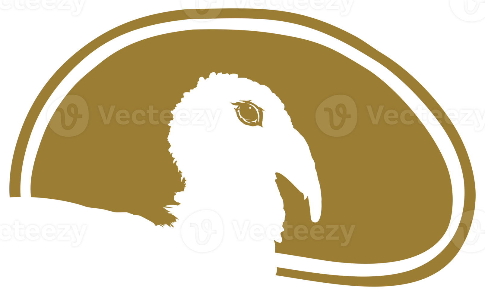 dinde tête silhouette dans le Viande forme pour logo, étiquette, marquer, étiqueter, pictogramme ou graphique conception élément. le dinde est une grand oiseau dans le genre méléagris. format png