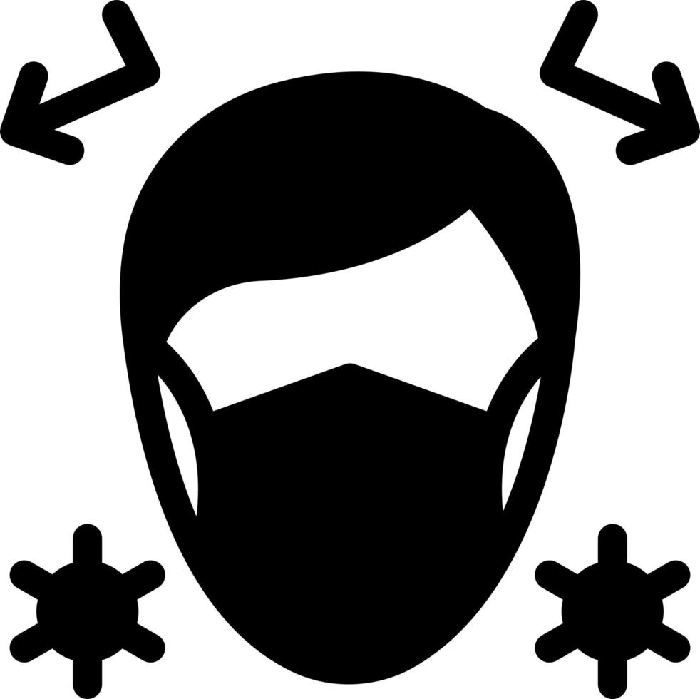 wear mask vector illustration on a background.Premium quality symbols.vector icons for concept and graphic design.