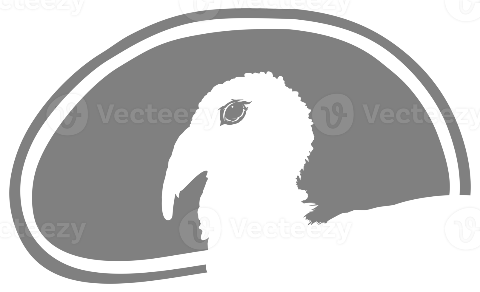 Turkey Head Silhouette in the Meat Shape for Logo,Label, Mark, Tag, Pictogram or Graphic Design Element. The Turkey is a large bird in the genus Meleagris. Format PNG