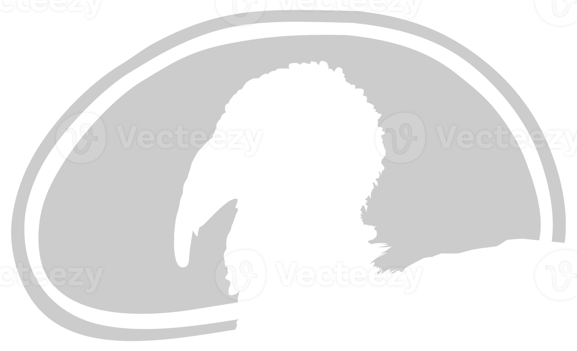 turkey-head-silhouette-in-the-meat-shape-for-logo-label-mark-tag