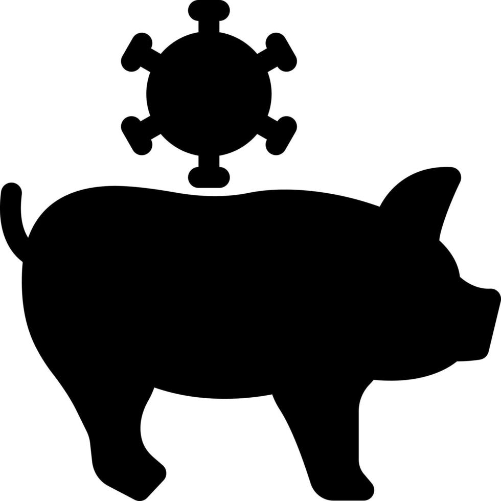 ilustración vectorial de cerdo en un fondo. símbolos de calidad premium. iconos vectoriales para concepto y diseño gráfico. vector