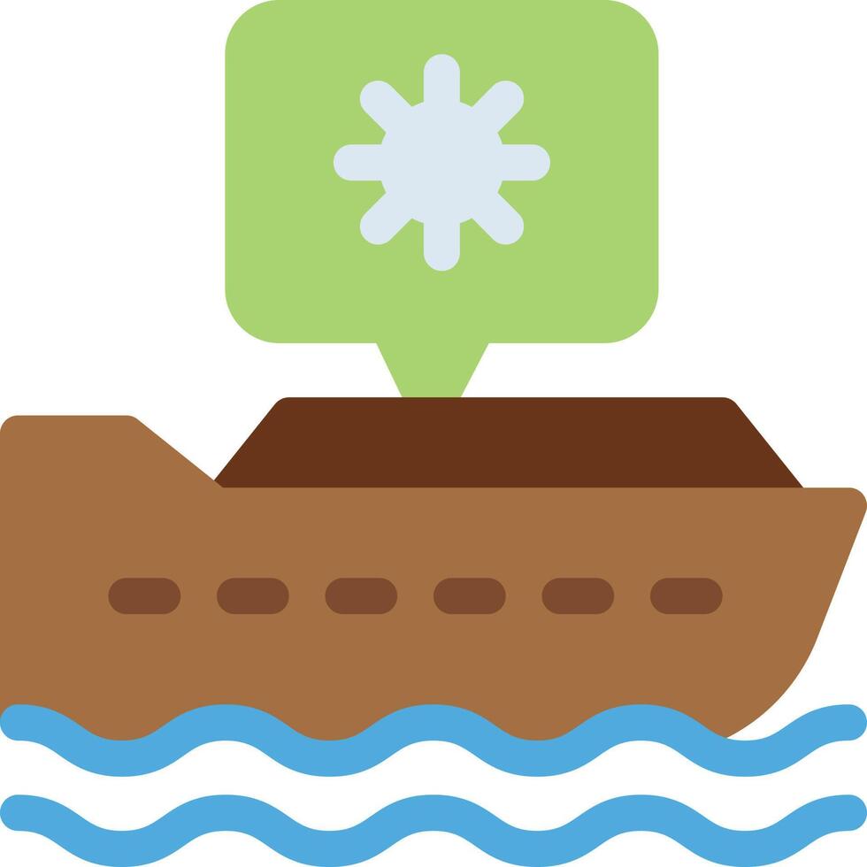 ilustración vectorial de crucero en un fondo. símbolos de calidad premium. iconos vectoriales para concepto y diseño gráfico. vector