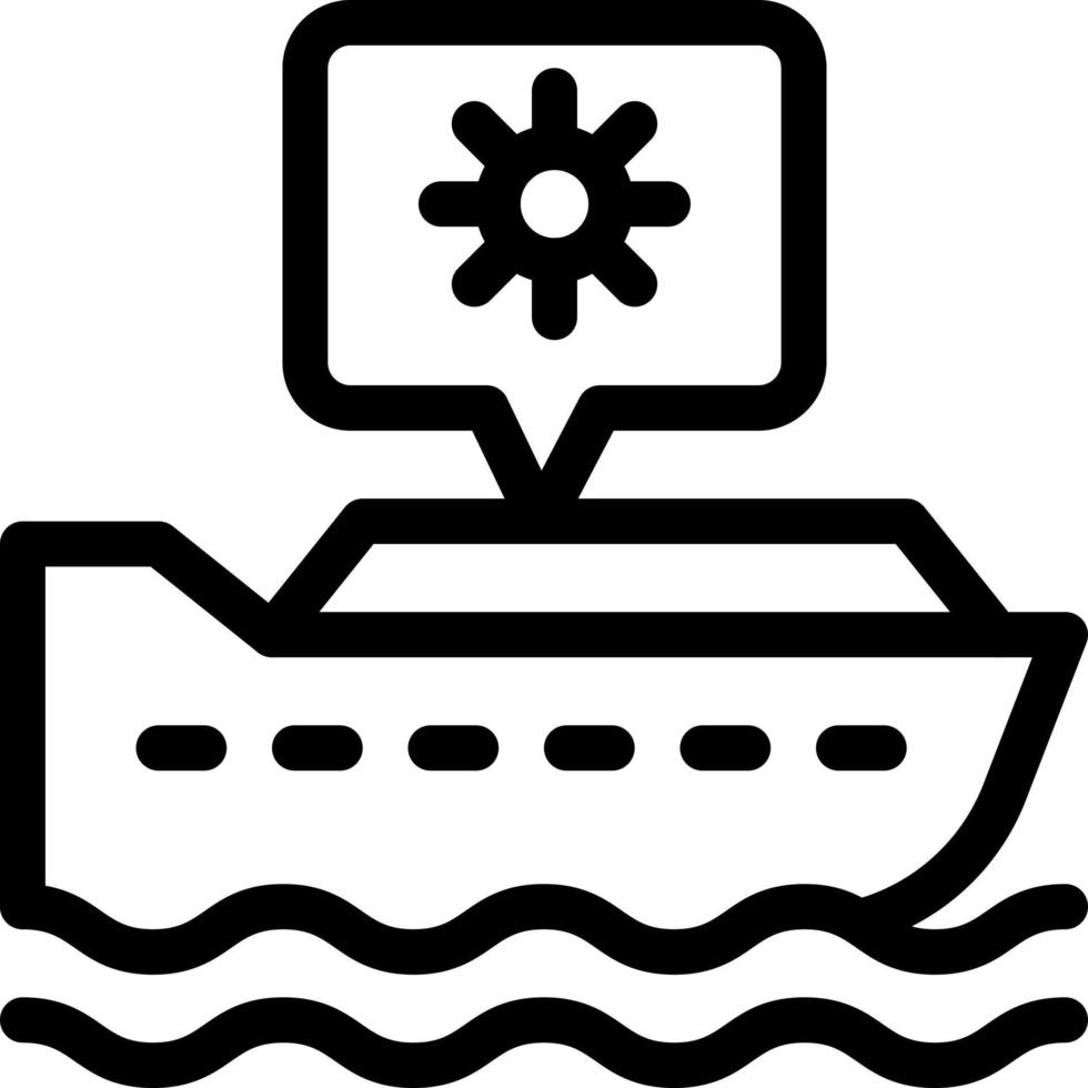 ilustración vectorial de crucero en un fondo. símbolos de calidad premium. iconos vectoriales para concepto y diseño gráfico. vector