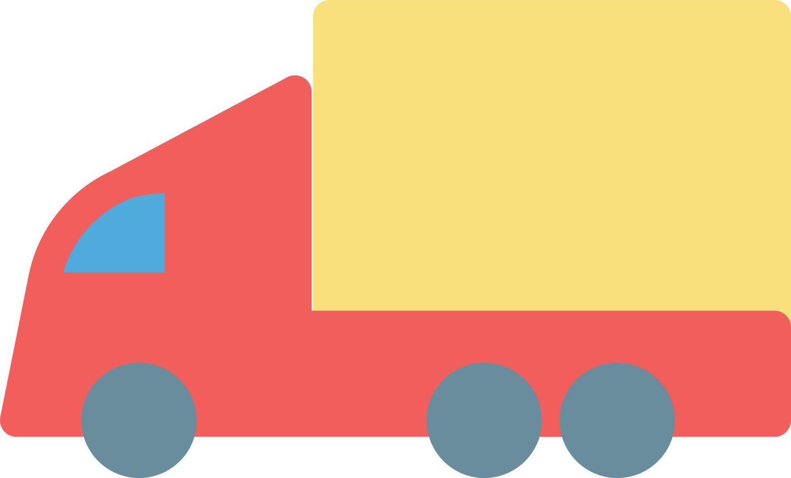 ilustración de vector de camión de reparto en un fondo. símbolos de calidad premium. iconos vectoriales para concepto y diseño gráfico.
