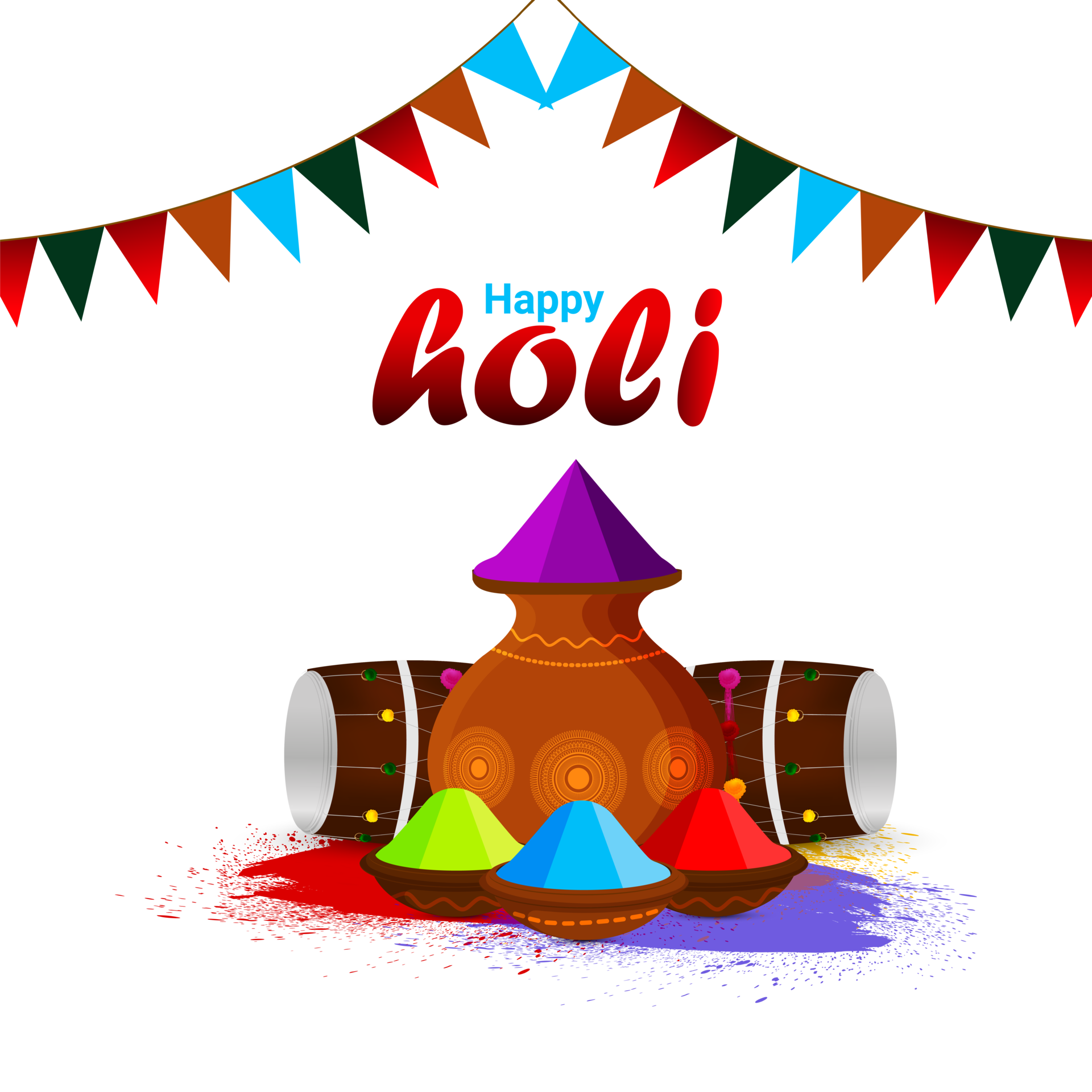 Free Happy Holi Indian Festival Illustration 21462279 Png With