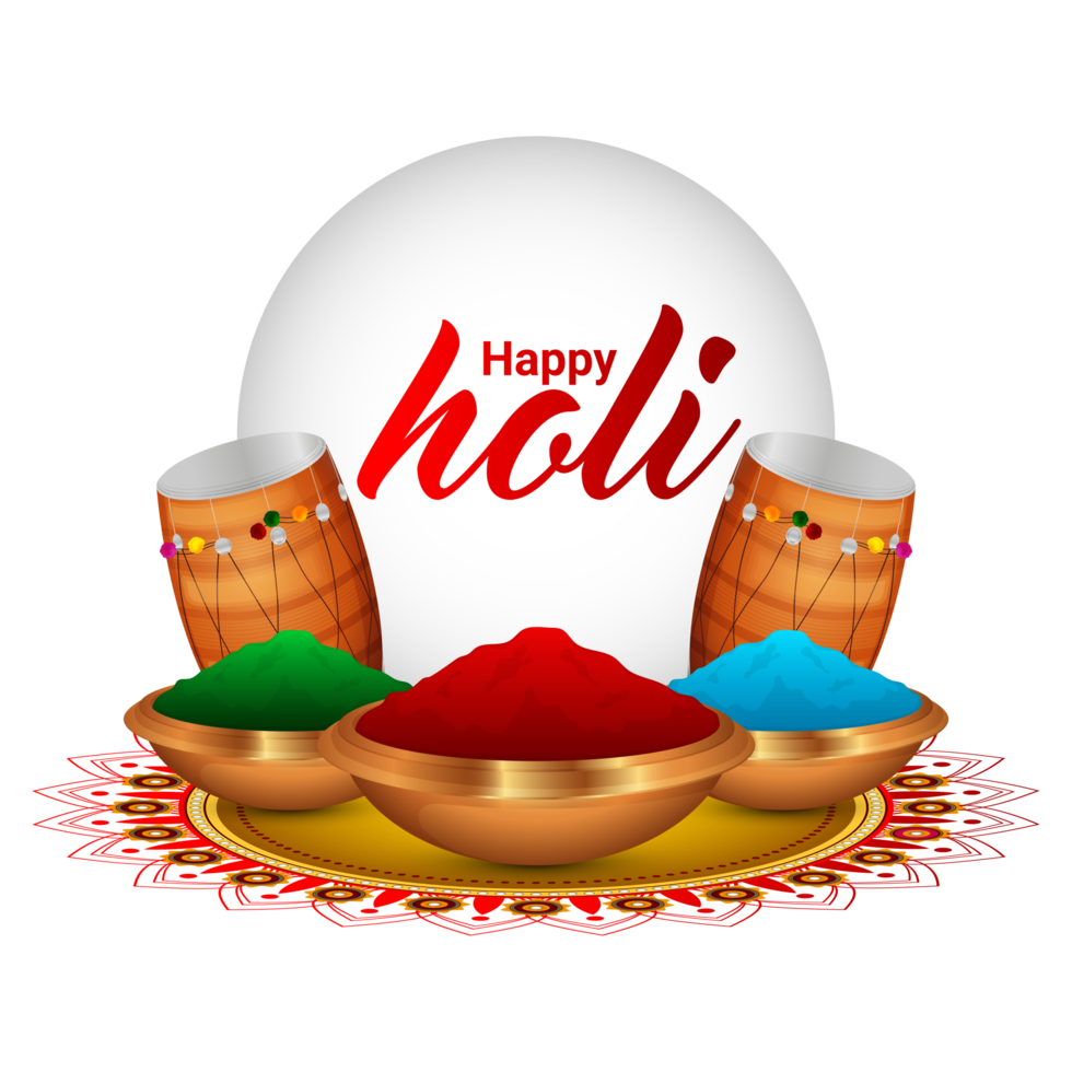 happy holi indian festival background png