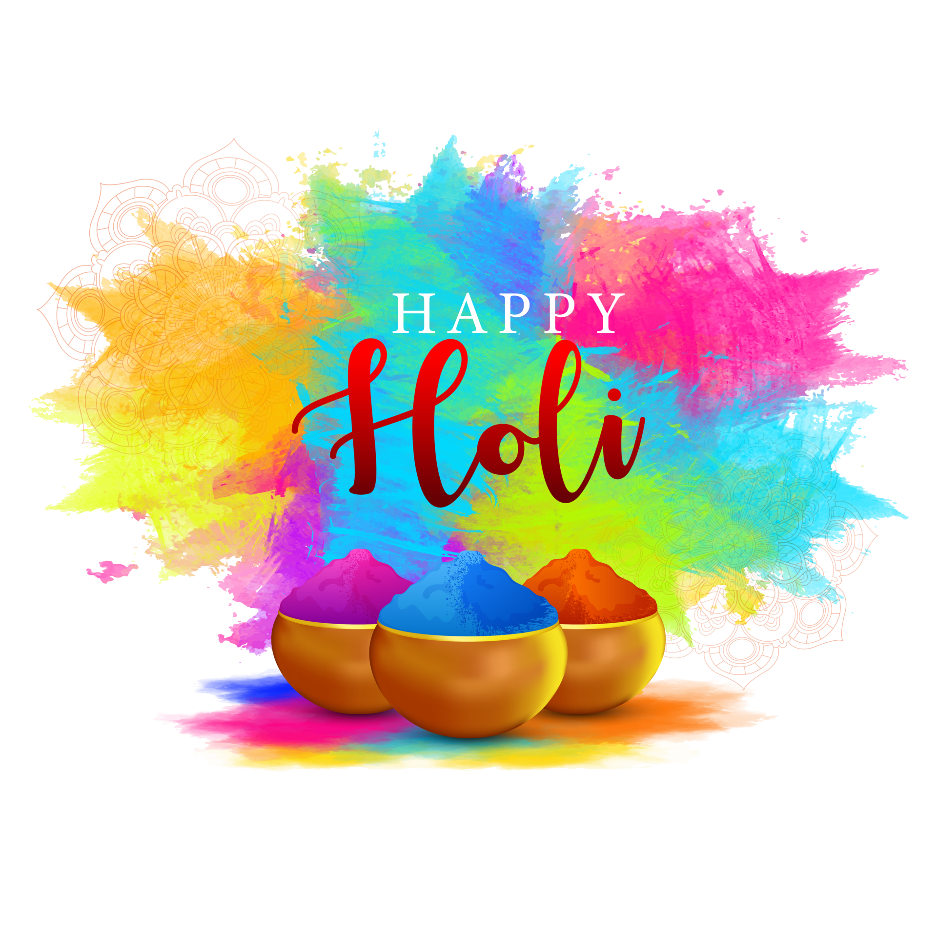 Happy holi indian festival illustration 21462292 PNG