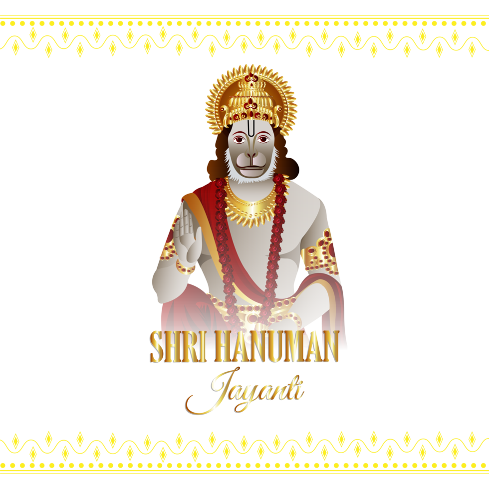 Illustration of hanuman jayanti background png