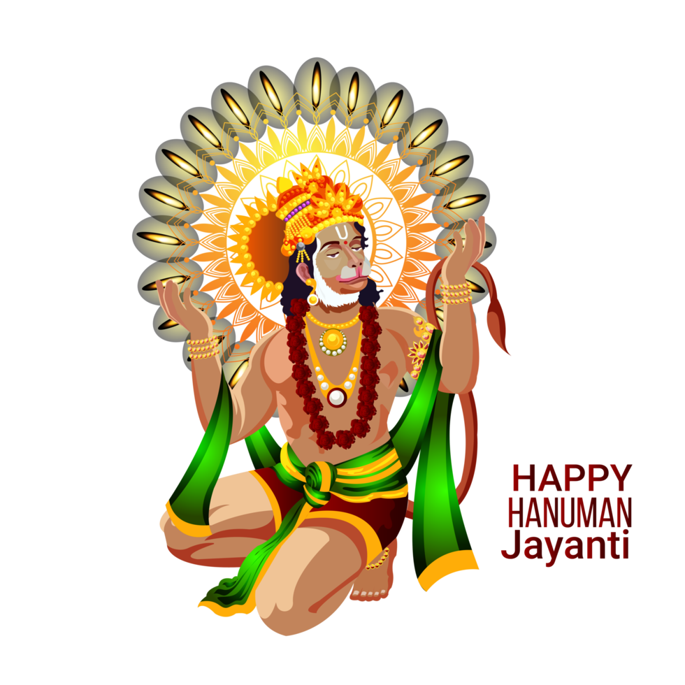 ilustración de Hanuman Jayanti antecedentes png