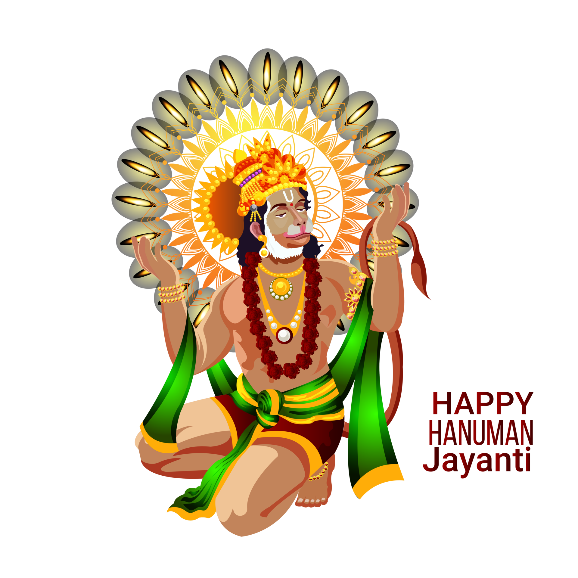 Illustration of hanuman jayanti background 21462331 PNG