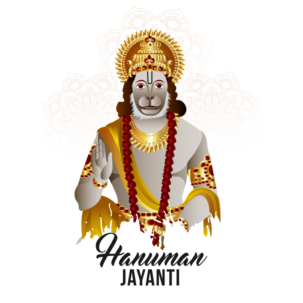 Illustration of gadda for hanuman jayanti png