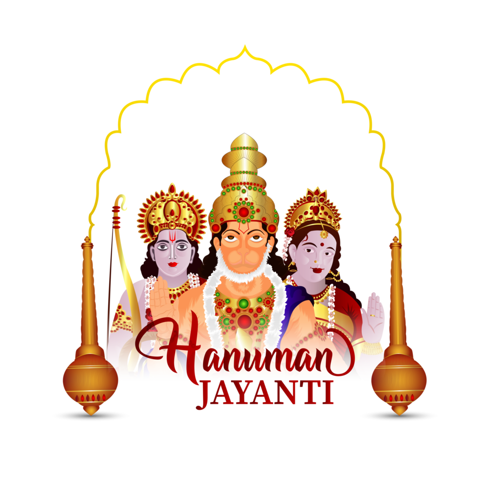 vector ilustración con ilustración de contento Hanuman Jayanti png