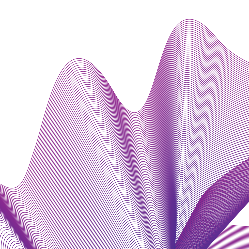 Gradient Wave Line png