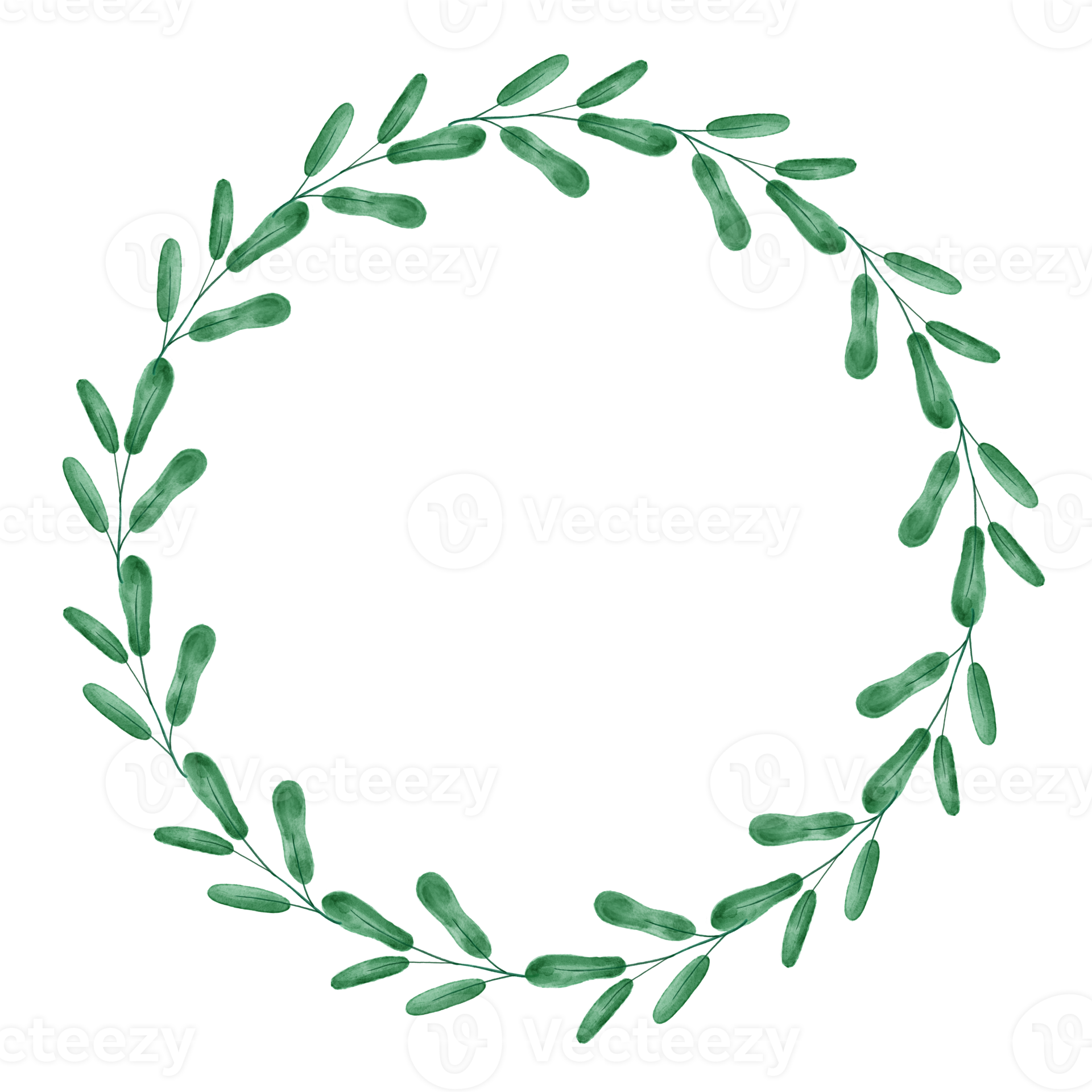 Watercolor floral WREATH png with transparent background 21462699 PNG