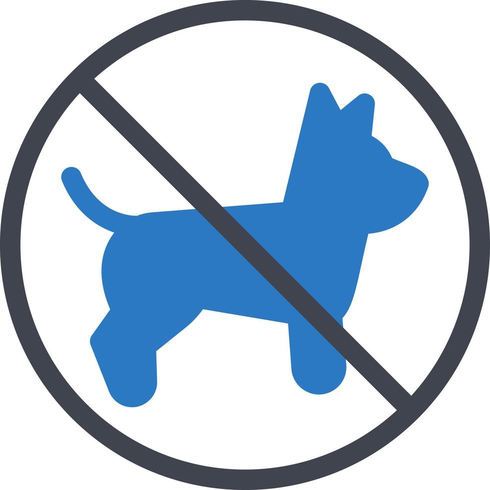 no pets vector illustration on a background.Premium quality symbols.vector icons for concept and graphic design.