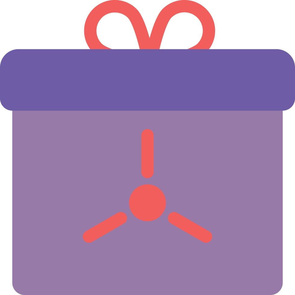 ilustración de vector de caja de regalo en un fondo. símbolos de calidad premium. iconos vectoriales para concepto y diseño gráfico.