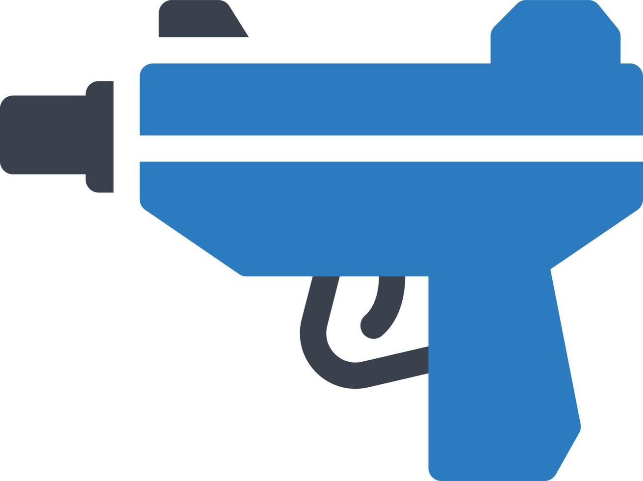 ilustración de vector de pistola en un fondo. símbolos de calidad premium. iconos vectoriales para concepto y diseño gráfico.